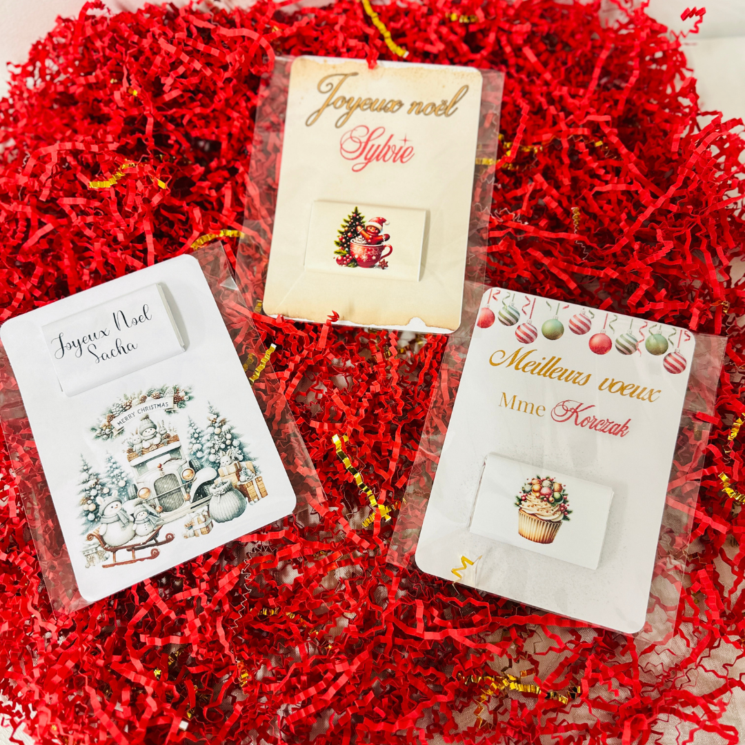 Carte de remerciement NOËL