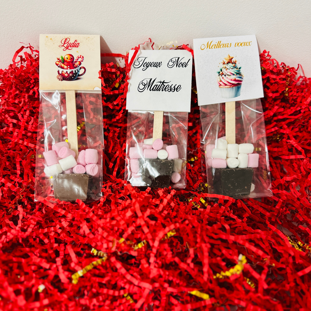 Bâtonnet chocolat chaud NOËL